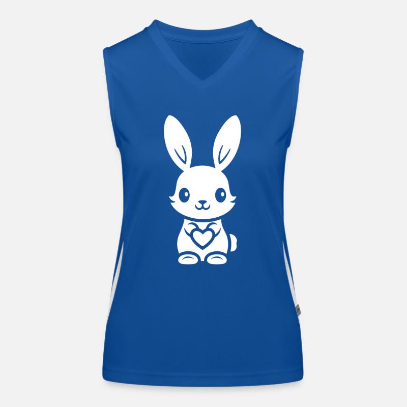 Petit bébé lapin Débardeur respirant contrasté Femme