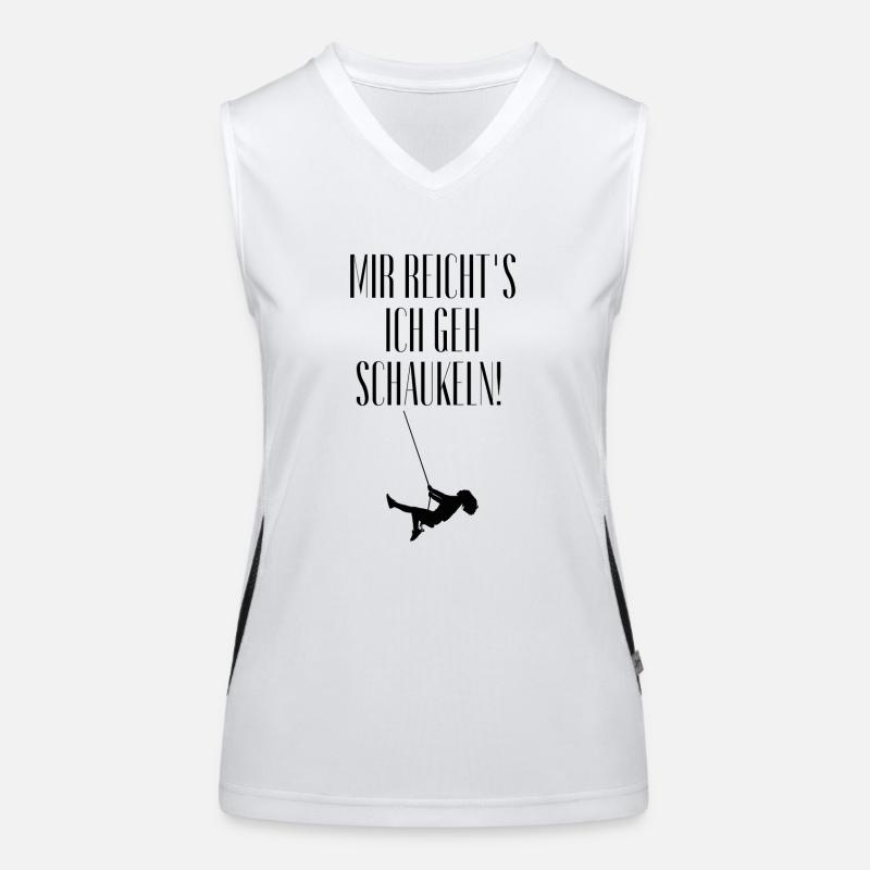 Schaukelpause - Statement mit Schwung Funktionelles Kontrast-Tank Top für Frauen