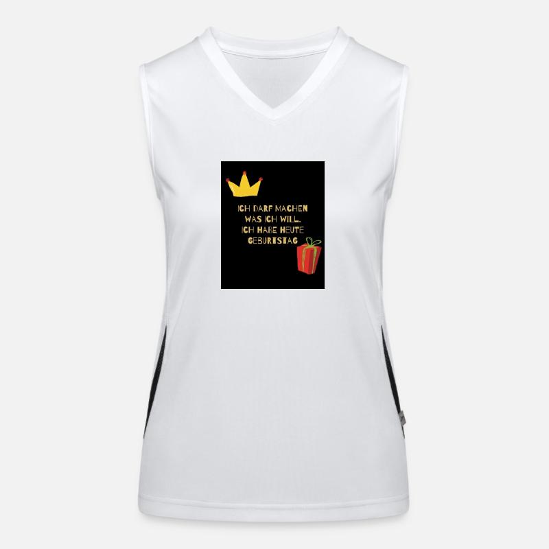 Geburtstag Funktionelles Kontrast-Tank Top für Frauen