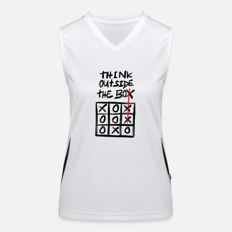 think outside the box Funktionelles Kontrast-Tank Top für Frauen