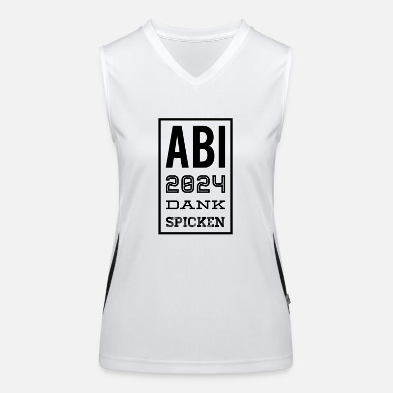 Abitur 2024 sayings Women's Functional Contrast Tank Top