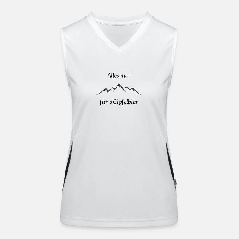 Alles nur fürs Gipfelbier , wandern Funktionelles Kontrast-Tank Top für Frauen