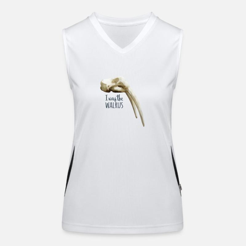 Ich war das Walross Funktionelles Kontrast-Tank Top für Frauen
