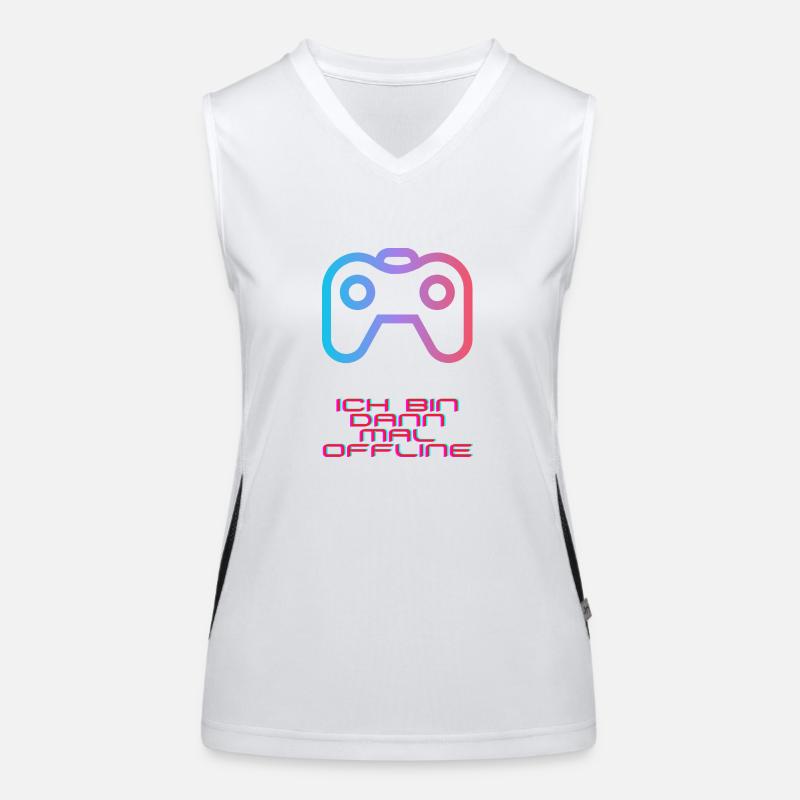 Ich bin dann mal offline Funktionelles Kontrast-Tank Top für Frauen