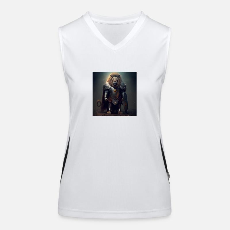 Löwe Krieger Funktionelles Kontrast-Tank Top für Frauen