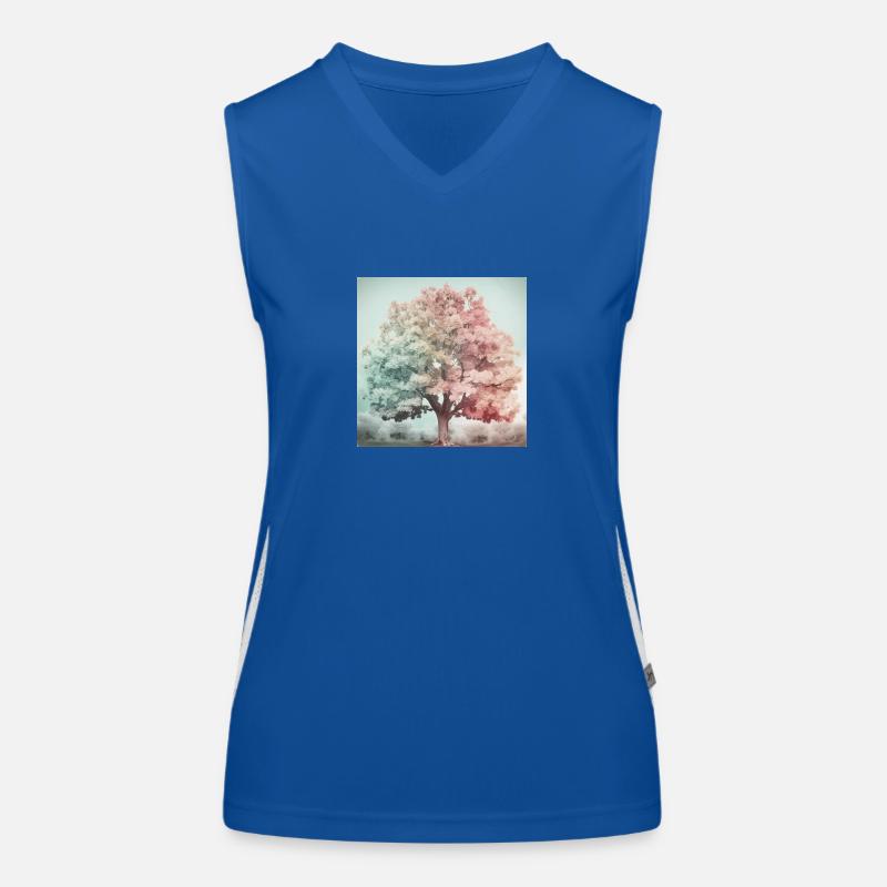 Seasons in a tree Women's Functional Contrast Tank Top
