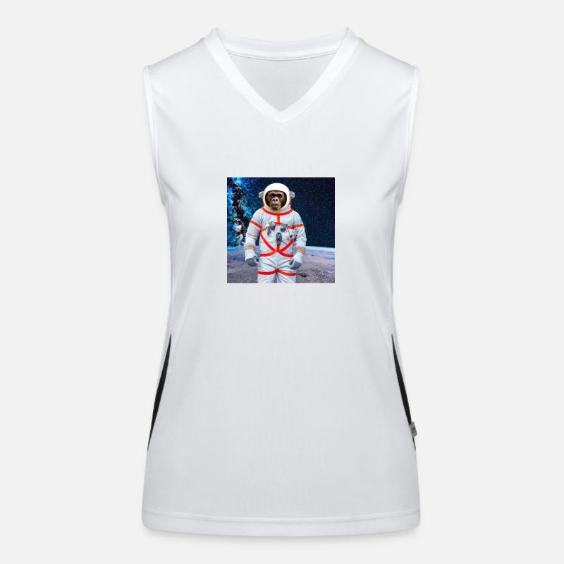 Monkey in space Women's Functional Contrast Tank Top