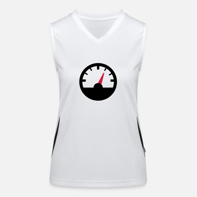 Tacho Funktionelles Kontrast-Tank Top für Frauen