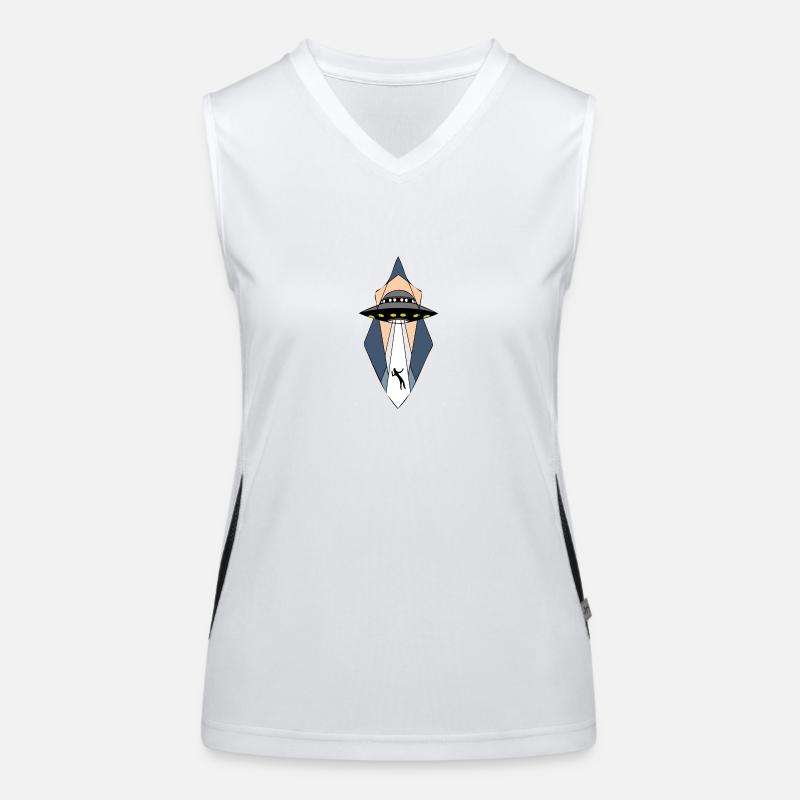 UFO Alien Spaceship - Extra-terrestre Cool Débardeur respirant contrasté Femme