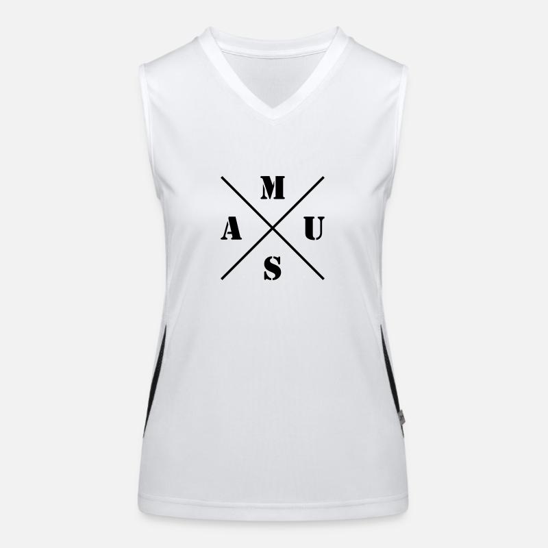 Maus Logo Funktionelles Kontrast-Tank Top für Frauen