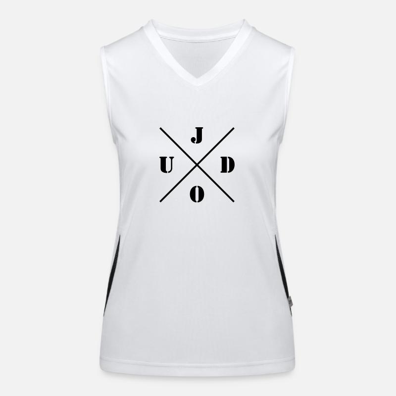 Judo Logo Funktionelles Kontrast-Tank Top für Frauen