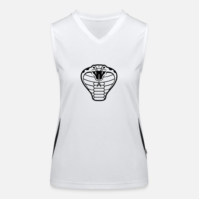 Cobra Serpents Design Débardeur respirant contrasté Femme