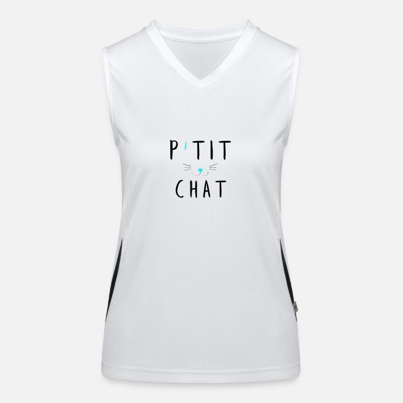 P'tit chat 2 Débardeur respirant contrasté Femme