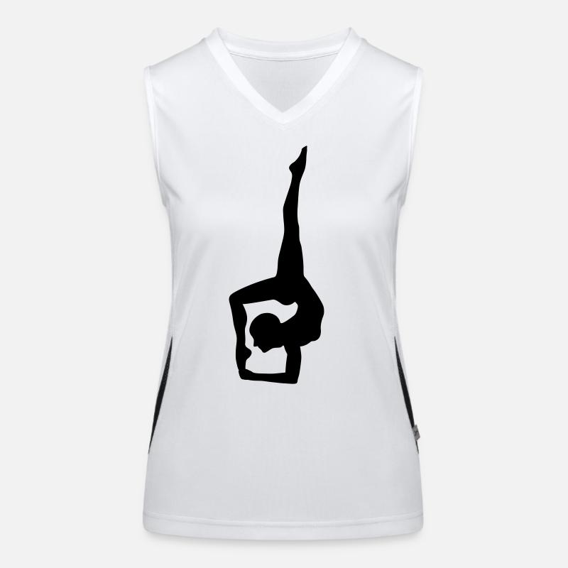 Dynamic yoga silhouette Women's Functional Contrast Tank Top