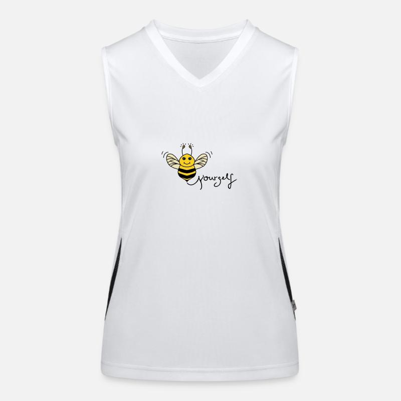 Bee yourself Women's Functional Contrast Tank Top