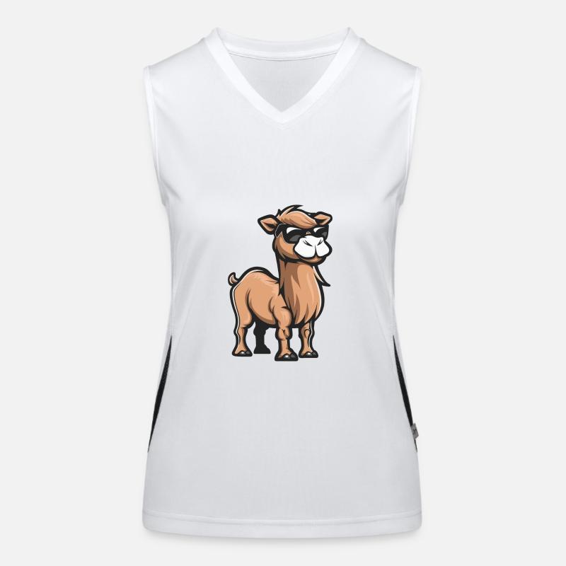camel animal Women's Functional Contrast Tank Top