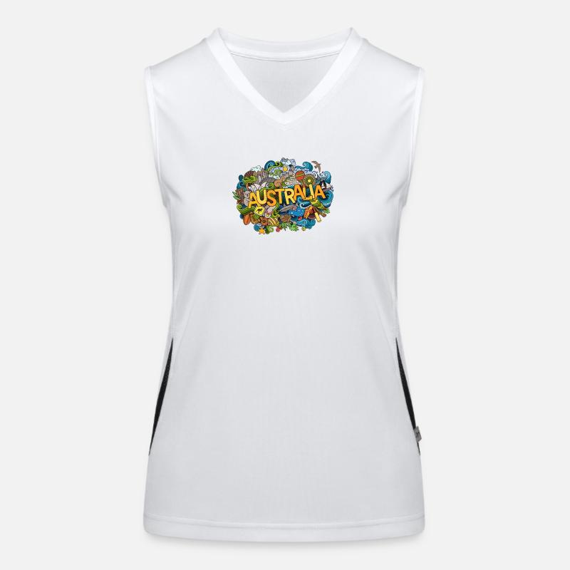 Australia Women's Functional Contrast Tank Top
