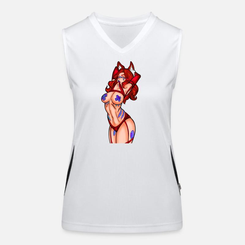 Phönix-Wut Funktionelles Kontrast-Tank Top für Frauen