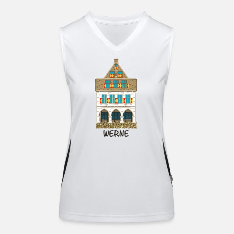 Werne, Unna district, Old Town Hall Women's Functional Contrast Tank Top