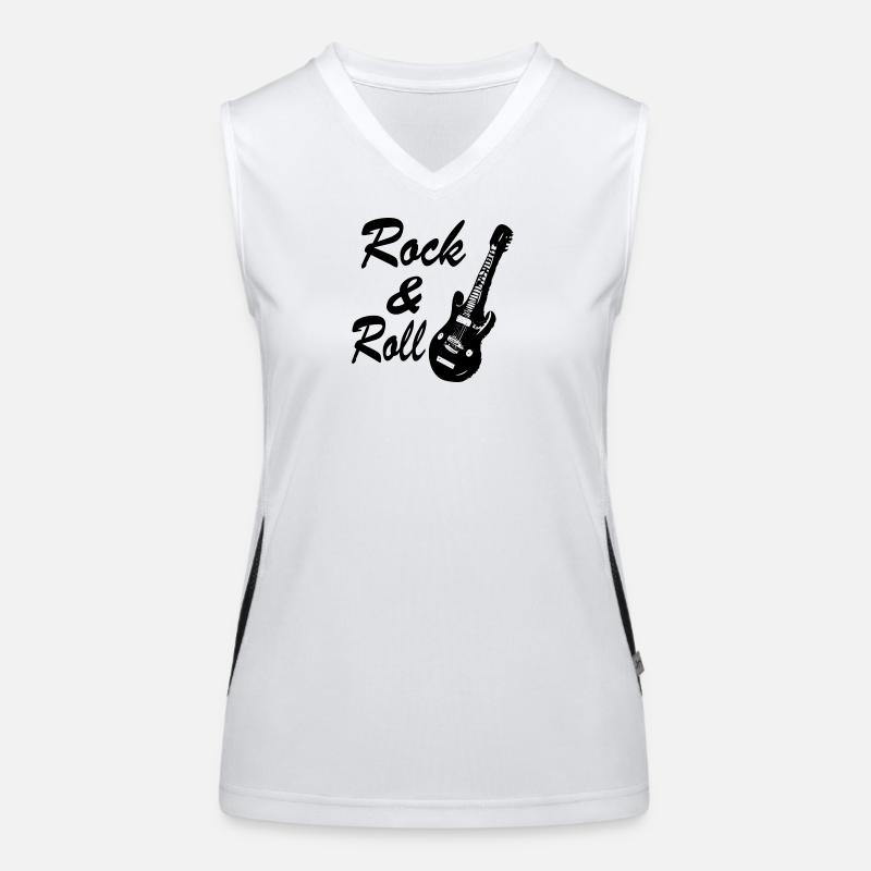 Rock 'n' Roll Funktionelles Kontrast-Tank Top für Frauen