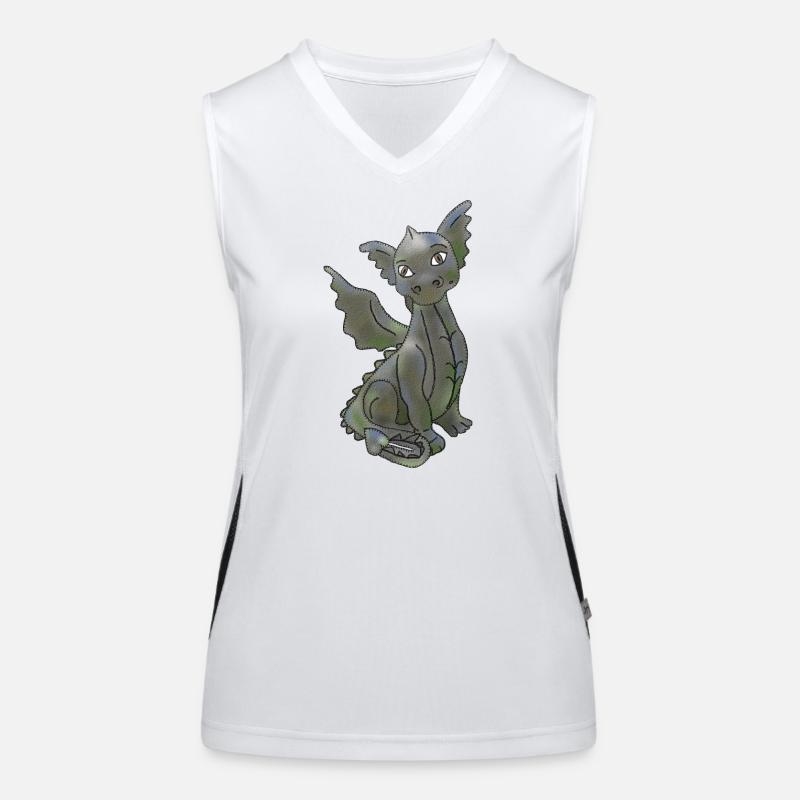 einfacher Drache Funktionelles Kontrast-Tank Top für Frauen