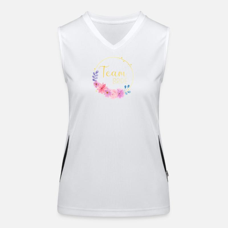 Équipe Bride Débardeur respirant contrasté Femme