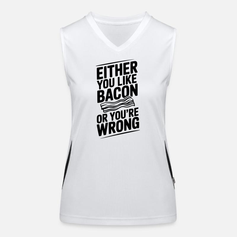 Entweder du magst Speck oder du liegst falsch Funktionelles Kontrast-Tank Top für Frauen