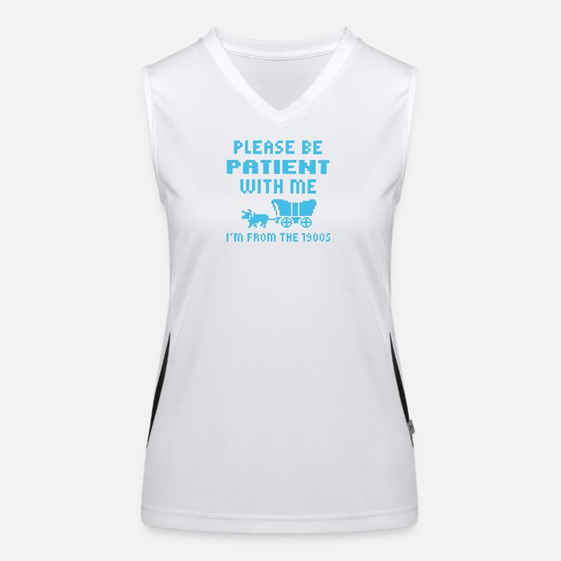 Wait Please I Come From The 1900s Women's Functional Contrast Tank Top