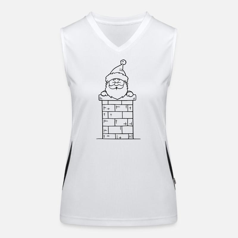 Cheminée du Père Noël Débardeur respirant contrasté Femme