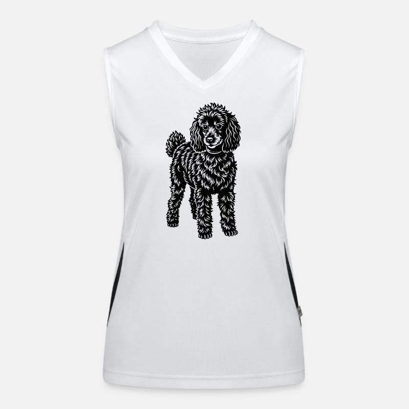 Pudel Funktionelles Kontrast-Tank Top für Frauen