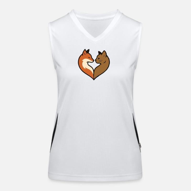 Forme de cœur d’animal Débardeur respirant contrasté Femme