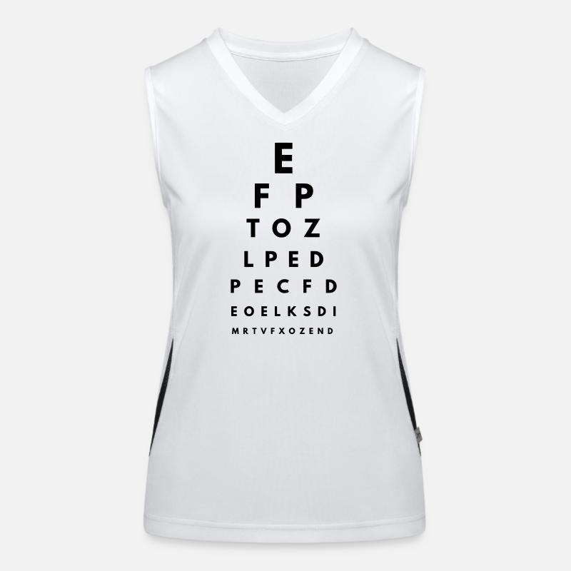 vision test 2 Débardeur respirant contrasté Femme