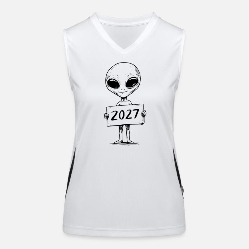 putziges Alien Funktionelles Kontrast-Tank Top für Frauen