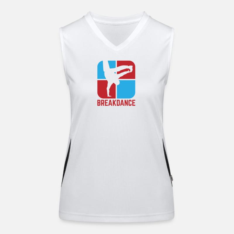 Breakdancing Women's Functional Contrast Tank Top
