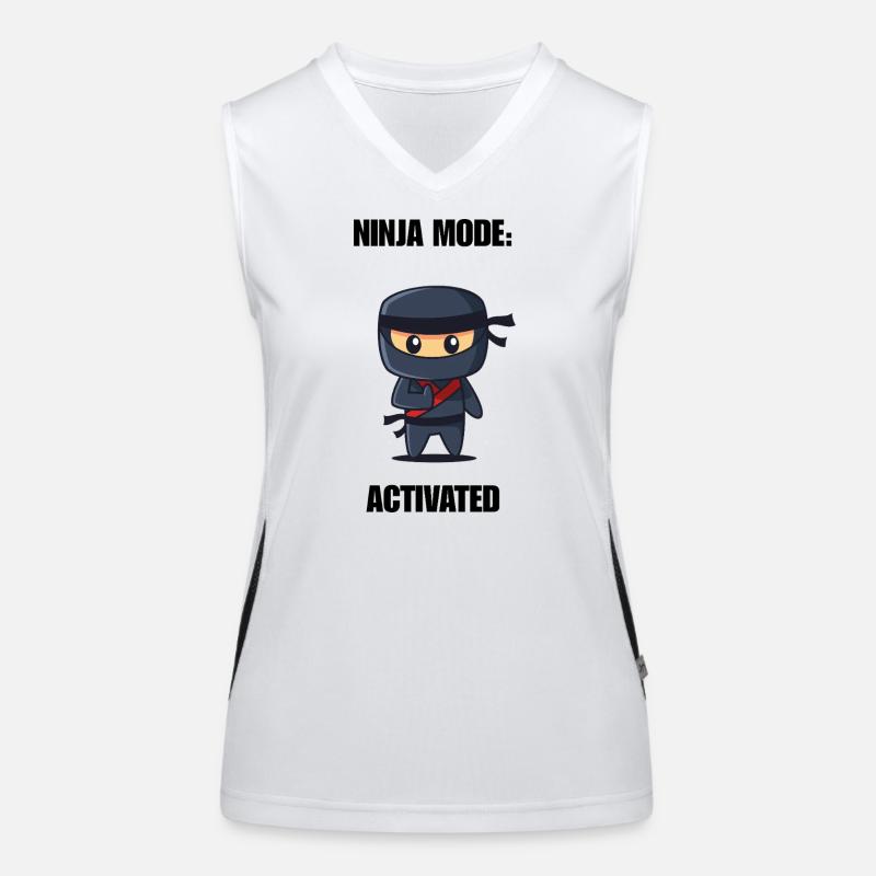 Chemise activée par la mode ninja – Diction ninja drôle Débardeur respirant contrasté Femme