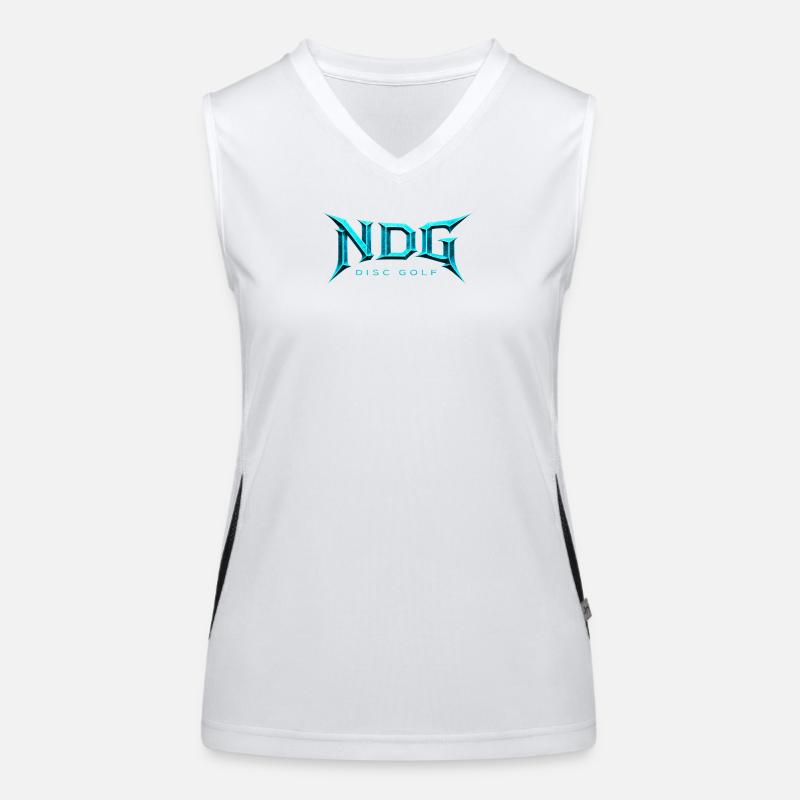 NDG Disc Golf Eislogo-Licht Funktionelles Kontrast-Tank Top für Frauen