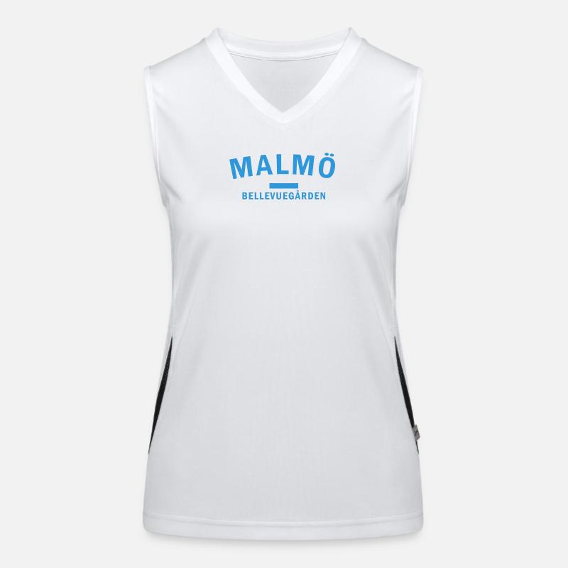 Sea view Skyline Activation time Malmö Women's Functional Contrast Tank Top
