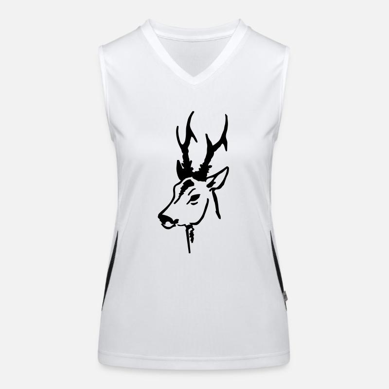 Rehbock Funktionelles Kontrast-Tank Top für Frauen