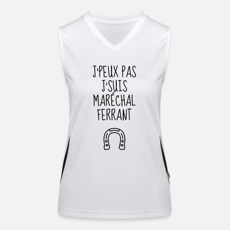 Maréchal-Ferrant / Maréchal ferrant / Métier / Job Débardeur respirant contrasté Femme