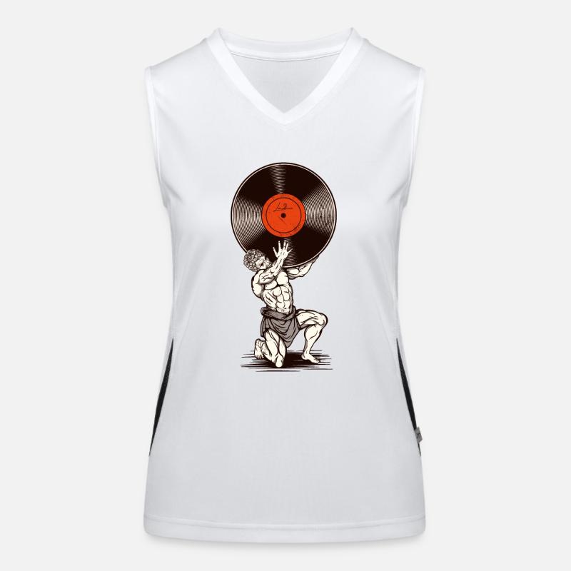 Vinyl-Statue Funktionelles Kontrast-Tank Top für Frauen