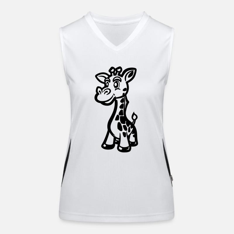 giraffe tier Funktionelles Kontrast-Tank Top für Frauen