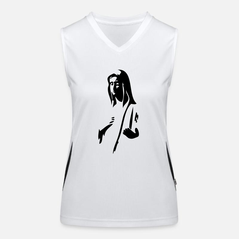 Virgin Mary Women's Functional Contrast Tank Top