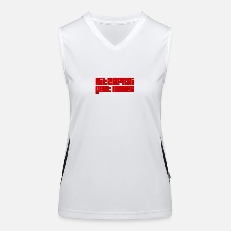 ich liebe Hitzefrei Funktionelles Kontrast-Tank Top für Frauen