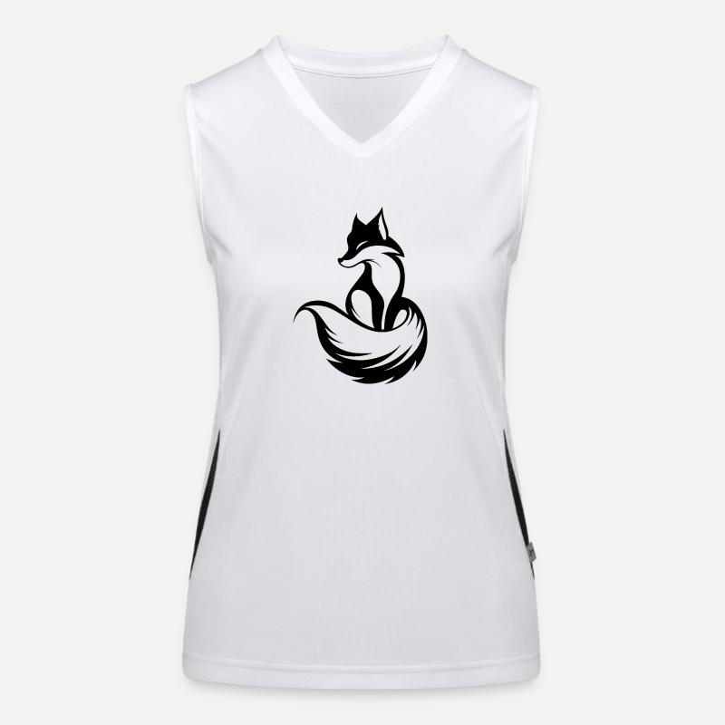 Fuchs Füchse Funktionelles Kontrast-Tank Top für Frauen
