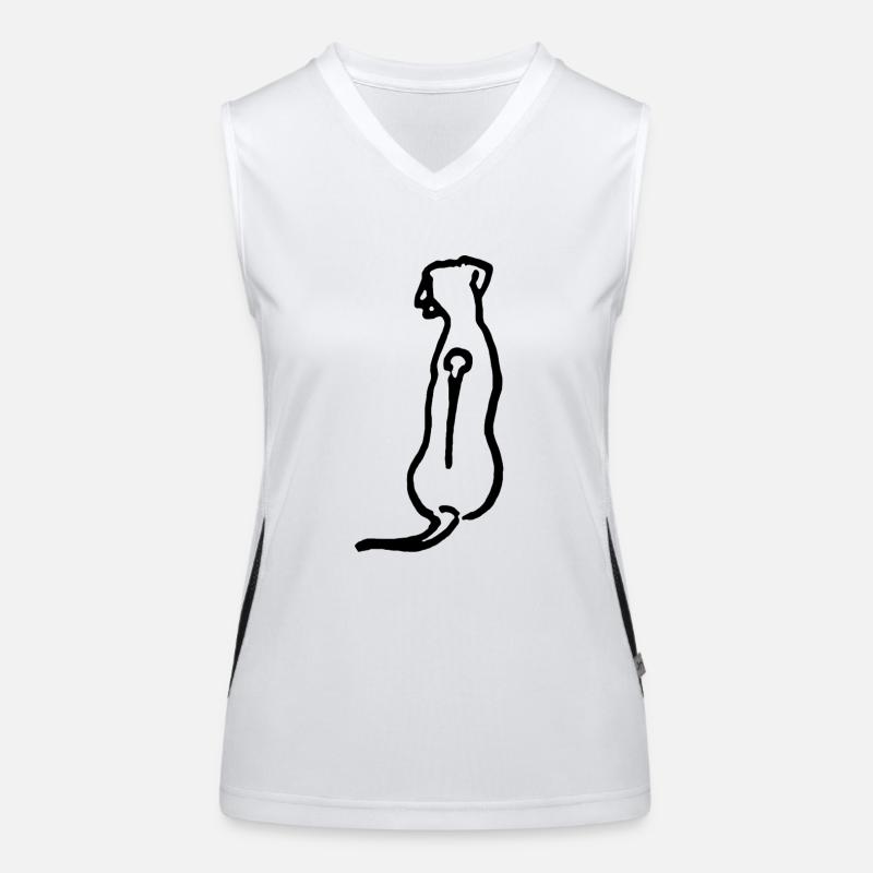 Rhodesian Ridgeback Débardeur respirant contrasté Femme