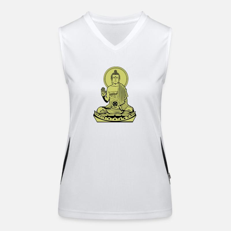 Sitting Buddha eu Women's Functional Contrast Tank Top