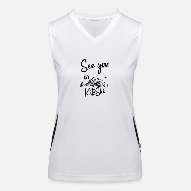 Kitzski Skiing Tyrol Snowboarding Austria Women's Functional Contrast Tank Top