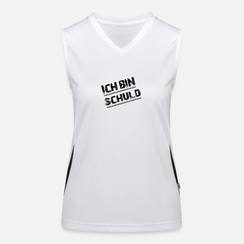 Ich bin schuld Funktionelles Kontrast-Tank Top für Frauen