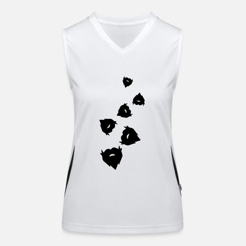 Beard symbol Women's Functional Contrast Tank Top