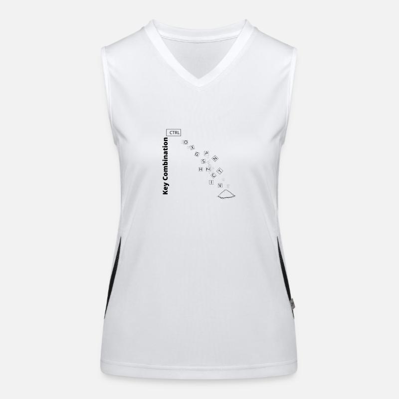 key combination Funktionelles Kontrast-Tank Top für Frauen